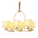 Подвесная люстра LDP 17100-6 GD Lumina Deco Liniano форма куба Подвесная люстра LDP 17100-6 GD Lumina Deco Liniano форма куба