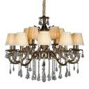 Большая люстра Omnilux Catanzaro OML-30813-15 с подвесками Большая люстра Omnilux Catanzaro OML-30813-15 с подвесками