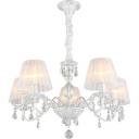 Подвесная люстра хрустальная Omnilux Bantine OML-53213-05 с подвесками Подвесная люстра хрустальная Omnilux Bantine OML-53213-05 с подвесками