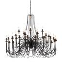 Большая люстра ковка Vitaluce V1044/35 в виде свечи Большая люстра ковка Vitaluce V1044/35 в виде свечи