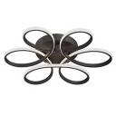 Потолочная люстра светодиодная Vitaluce V4618-1/6PL с цветами Потолочная люстра светодиодная Vitaluce V4618-1/6PL с цветами