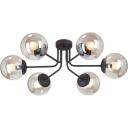 Потолочная люстра на штанге Vitaluce V4998-1/6PL в форме шара Потолочная люстра на штанге Vitaluce V4998-1/6PL в форме шара