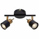 Спот настенно-потолочный Arte Lamp a1906pl-2bk Спот настенно-потолочный Arte Lamp a1906pl-2bk