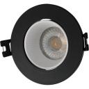 Встраиваемый светильник круглый светодиодный Denkirs DK3020 DK3061-BK+WH Встраиваемый светильник круглый светодиодный Denkirs DK3020 DK3061-BK+WH