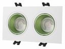 Встраиваемый светильник Denkirs DK3020WGR DK3072-WH+GR Встраиваемый светильник Denkirs DK3020WGR DK3072-WH+GR