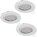Комплект из 3-х встраиваемых точечный светильников Eglo EINBAUSPOT LED 75349 Комплект из 3-х встраиваемых точечный светильников Eglo EINBAUSPOT LED 75349