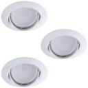 Комплект из 3-х встраиваемых точечный светильник круглыйов Kanlux TRIBIS 23854 Комплект из 3-х встраиваемых точечный светильник круглыйов Kanlux TRIBIS 23854