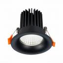 Светильник встраиваемый Черный LED 1*10W 4000K 900Lm Ra>90 38° IP20 D85xH75 170-240V Светильник встраиваемый Черный LED 1*10W 4000K 900Lm Ra>90 38° IP20 D85xH75 170-240V