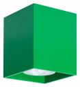 Накладной светильник TopDecor Tubo 8 SQ Tubo8 SQ P1 31 Цвет арматуры зеленый Накладной светильник TopDecor Tubo 8 SQ Tubo8 SQ P1 31 Цвет арматуры зеленый
