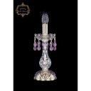 Хрустальная настольная лампа с подвесками Art Classic 45597 12.24.1-26.Gd.V7010 подсвечник Хрустальная настольная лампа с подвесками Art Classic 45597 12.24.1-26.Gd.V7010 подсвечник