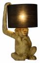 Настольная лампа декоративная Lucide Extravaganza Chimp 10502/81/30 Цвет плафонов черный Цвет арматуры золото Настольная лампа декоративная Lucide Extravaganza Chimp 10502/81/30 Цвет плафонов черный Цвет арматуры золото