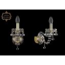 Хрустальное бра Art Classic 46327 10.26.1.141.Gd.B подсвечник с подвесками Хрустальное бра Art Classic 46327 10.26.1.141.Gd.B подсвечник с подвесками