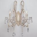 Бра 12205/2 белый Eurosvet 12205 подсвечник с подвесками Бра 12205/2 белый Eurosvet 12205 подсвечник с подвесками