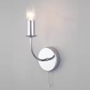 Настенный светильник в стиле лофт 60139/1 хром Настенный светильник в стиле лофт 60139/1 хром