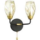 Бра с выкл. черный, золотой E14 2*40W Lumion FAWN 5208/2W Бра с выкл. черный, золотой E14 2*40W Lumion FAWN 5208/2W
