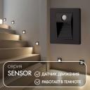 Denkirs (Денкирс) DK1020-BK Светильник встраиваемый в стену c датчиком движения и освещенности, IP 20, LED 3000, 1 Вт, черный, пластик Denkirs (Денкирс) DK1020-BK Светильник встраиваемый в стену c датчиком движения и освещенности, IP 20, LED 3000, 1 Вт, черный, пластик