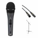 Ручной микрофон Sennheiser e 825-S Dynamic Vocal Microphone with Stand and Cable Ручной микрофон Sennheiser e 825-S Dynamic Vocal Microphone with Stand and Cable