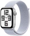 Apple Watch SE 2024 44mm Silver Aluminum Case with Blue Cloud Sport Loop Apple Watch SE 2024 44mm Silver Aluminum Case with Blue Cloud Sport Loop