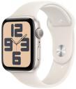 Apple Watch SE 2024 44mm Starlight Aluminium Case, Starlight Sport Band (M/L) Apple Watch SE 2024 44mm Starlight Aluminium Case, Starlight Sport Band (M/L)