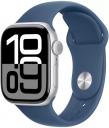 Apple Watch Series 10 GPS 42mm Silver Aluminum, Denim Sport Band, S/M Apple Watch Series 10 GPS 42mm Silver Aluminum, Denim Sport Band, S/M