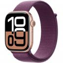 Apple Watch Series 10 46mm GPS Aluminum Case with Sport Loop, Rose Gold/Plum (MWWV3) Apple Watch Series 10 46mm GPS Aluminum Case with Sport Loop, Rose Gold/Plum (MWWV3)