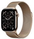 Часы Apple Watch 11 42mm Gold Titanium Case Gold Milanese Loop Часы Apple Watch 11 42mm Gold Titanium Case Gold Milanese Loop