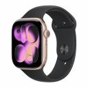 Умные часы Apple Watch Series 11 (GPS), 46 мм, Rose Gold Aluminum Case/Black Sport Band - M/L Умные часы Apple Watch Series 11 (GPS), 46 мм, Rose Gold Aluminum Case/Black Sport Band - M/L