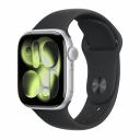 Умные часы Apple Watch Series 11 (GPS+Cellular), 46 мм, Silver Aluminum Case/Black Sport Band - M/L Умные часы Apple Watch Series 11 (GPS+Cellular), 46 мм, Silver Aluminum Case/Black Sport Band - M/L