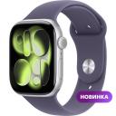 Умные часы Apple Watch Series 11, 46mm, Silver Aluminium Case with Purple Fog Sport Band, M\L MEVA4X/A Умные часы Apple Watch Series 11, 46mm, Silver Aluminium Case with Purple Fog Sport Band, M\L MEVA4X/A
