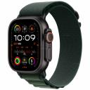 Apple Watch Ultra 2 49 мм «Black Titanium» Case with Dark Green Alpine Loop M Apple Watch Ultra 2 49 мм «Black Titanium» Case with Dark Green Alpine Loop M