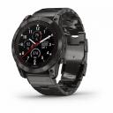 Часы Garmin Fenix 7X Pro Sapphire Solar Carbon Gray Titanium Band 010-02778-30 Часы Garmin Fenix 7X Pro Sapphire Solar Carbon Gray Titanium Band 010-02778-30