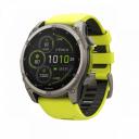 Умные часы Garmin Fenix 8 51 мм, Solar, Sapphire, титановый серый с желтым ремешком (010 - 02907 - 21), Yellow Умные часы Garmin Fenix 8 51 мм, Solar, Sapphire, титановый серый с желтым ремешком (010 - 02907 - 21), Yellow
