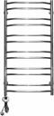 Полотенцесушитель электрический Domoterm Лаура П12 50x100, хром, L Полотенцесушитель электрический Domoterm Лаура П12 50x100, хром, L