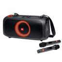 Портативная акустика JBL Partybox On The Go + 2 микрофона (Black) Портативная акустика JBL Partybox On The Go + 2 микрофона (Black)