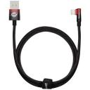 Кабель USB BASEUS MVP 2 Elbow-shaped Fast Charging, USB - Lightning, 2.4А, 1 м, черно-красный, угловой Кабель USB BASEUS MVP 2 Elbow-shaped Fast Charging, USB - Lightning, 2.4А, 1 м, черно-красный, угловой