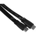 Кабель аудио-видео High Speed ver.1.4 Flat, HDMI (m) - HDMI (m), ver 1.4, 1м, GOLD, FLAT, черный Кабель аудио-видео High Speed ver.1.4 Flat, HDMI (m) - HDMI (m), ver 1.4, 1м, GOLD, FLAT, черный