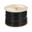 Сетевой кабель BURO UTP 4 пары cat5E solid 0.50мм Cu 305м черный outdoor стальной трос 1886682 Сетевой кабель BURO UTP 4 пары cat5E solid 0.50мм Cu 305м черный outdoor стальной трос 1886682