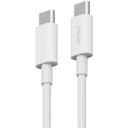 Кабель CUKTECH KLC-5499, USB Type-C (m) - USB Type-C (m), 1м, в оплетке, 5A, белый Кабель CUKTECH KLC-5499, USB Type-C (m) - USB Type-C (m), 1м, в оплетке, 5A, белый