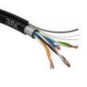 F-4-PE-T Кабель витая пара ЭРА F/UTP Cat5e 4x2x24 AWG CU PE + ТРОС OUTDOOR 305 м, цена за 1 шт F-4-PE-T Кабель витая пара ЭРА F/UTP Cat5e 4x2x24 AWG CU PE + ТРОС OUTDOOR 305 м, цена за 1 шт