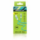 ERGOLUX ELX-CDC02-C06 (Кабель USB-Type C, 3А, 1,2м, LED (синий), Зарядка+Передача данных, Коробка), цена за 1 шт. ERGOLUX ELX-CDC02-C06 (Кабель USB-Type C, 3А, 1,2м, LED (синий), Зарядка+Передача данных, Коробка), цена за 1 шт.