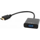 Переходник HDMI-VGA, 0.15 м, черный Переходник HDMI-VGA, 0.15 м, черный