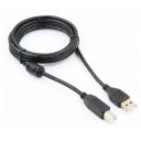 Кабель Cablexpert USB-A - USB-B (CCF-USB2-AMBM-6), длина 1.8 м, 1 шт., черный Кабель Cablexpert USB-A - USB-B (CCF-USB2-AMBM-6), длина 1.8 м, 1 шт., черный