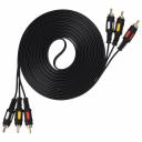 Аудио-Видео кабель (3RCA) GoPower используется в организации передачи высокоскоростного аналогового звукового и видео сигнала. Кабель предназначен для соединения элементов различных аудио-видео систем. Имея 3RCA штекера кабель позволит вам легко и быстро выполнить необходимое подключение, получив при этом прекрасное качество изображения и звучания. Усиленные коннекторы и позолоченные контакты повышают срок службы кабеля. Вид передачи сигнала - Аналоговый. Количество каналов: 1 видео, 2 аудио(стерео). Аудио-Видео кабель (3RCA) GoPower используется в организации передачи высокоскоростного аналогового звукового и видео сигнала. Кабель предназначен для соединения элементов различных аудио-видео систем. Имея 3RCA штекера кабель позволит вам легко и быстро выполнить необходимое подключение, получив при этом прекрасное качество изображения и звучания. Усиленные коннекторы и позолоченные контакты повышают срок службы кабеля. Вид передачи сигнала - Аналоговый. Количество каналов: 1 видео, 2 аудио(стерео).
