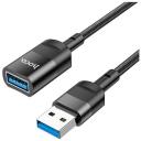 Адаптер переходник Hoco с USB(a) на USB(f) 3.0 U107 1.2m черный Адаптер переходник Hoco с USB(a) на USB(f) 3.0 U107 1.2m черный