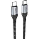 Кабель Hoco X102 Fresh Type-C to Type-C, USB Type-C (m) - USB Type-C (m), 1м, в оплетке, 3A, черный Кабель Hoco X102 Fresh Type-C to Type-C, USB Type-C (m) - USB Type-C (m), 1м, в оплетке, 3A, черный