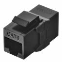 Переходник компьютерный Hyperline RJ45 8P8C CAT6 черный (444915) Переходник компьютерный Hyperline RJ45 8P8C CAT6 черный (444915)