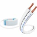 PROCAST cable SWH 16.OFC.1,306.10 – профессиональный акустический (спикерный) кабель для подключения акустических систем к звукоусиливающему оборудованию.Проводники изготовлены из сверхчистой бескислородной меди OFC – 99,97% и имеют ультра-многопроводниковую структуру (каждая жила состоит из 65 проводника диаметром 0,16 мм).Сечение каждой жилы – 1,306 мм2 (16 AWG).Внешняя изоляция спикерного кабеля PROCAST cable SWH 16.OFC.1,306 изготовлена из качественного и долговечного пластиката (PVC), окрашенного в белый цвет. Это позволяет подключить белую корпусную акустическую систему, установленную на стене белого цвета, абсолютно незаметно (без традиционно торчащих за колонкой цветных акустических кабелей).Жилы легко разделяются и зачищаются. Диапазон рабочих температур для изоляции -40 / +70 °C. PROCAST cable SWH 16.OFC.1,306.10 – профессиональный акустический (спикерный) кабель для подключения акустических систем к звукоусиливающему оборудованию.Проводники изготовлены из сверхчистой бескислородной меди OFC – 99,97% и имеют ультра-многопроводниковую структуру (каждая жила состоит из 65 проводника диаметром 0,16 мм).Сечение каждой жилы – 1,306 мм2 (16 AWG).Внешняя изоляция спикерного кабеля PROCAST cable SWH 16.OFC.1,306 изготовлена из качественного и долговечного пластиката (PVC), окрашенного в белый цвет. Это позволяет подключить белую корпусную акустическую систему, установленную на стене белого цвета, абсолютно незаметно (без традиционно торчащих за колонкой цветных акустических кабелей).Жилы легко разделяются и зачищаются. Диапазон рабочих температур для изоляции -40 / +70 °C.