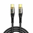 Кабель Type-C – Type-C, 5А, 100Вт, 1м, в черной нейлоновой оплетке со световой индикацией REXANT, цена за 1 шт Кабель Type-C – Type-C, 5А, 100Вт, 1м, в черной нейлоновой оплетке со световой индикацией REXANT, цена за 1 шт