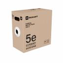 Кабель витая пара U/UTP, CAT 5e, LSZH нг(А)-HF, 4PR, 24AWG, INDOOR, SOLID, серый, 305м, РФ REXANT, цена за 1 бухта Кабель витая пара U/UTP, CAT 5e, LSZH нг(А)-HF, 4PR, 24AWG, INDOOR, SOLID, серый, 305м, РФ REXANT, цена за 1 бухта