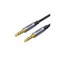 Кабель UGREEN AV183 (20497) 3.5mm Male to Male 4-Pole Microphone Audio Cable. 1,5м. черный Кабель UGREEN AV183 (20497) 3.5mm Male to Male 4-Pole Microphone Audio Cable. 1,5м. черный